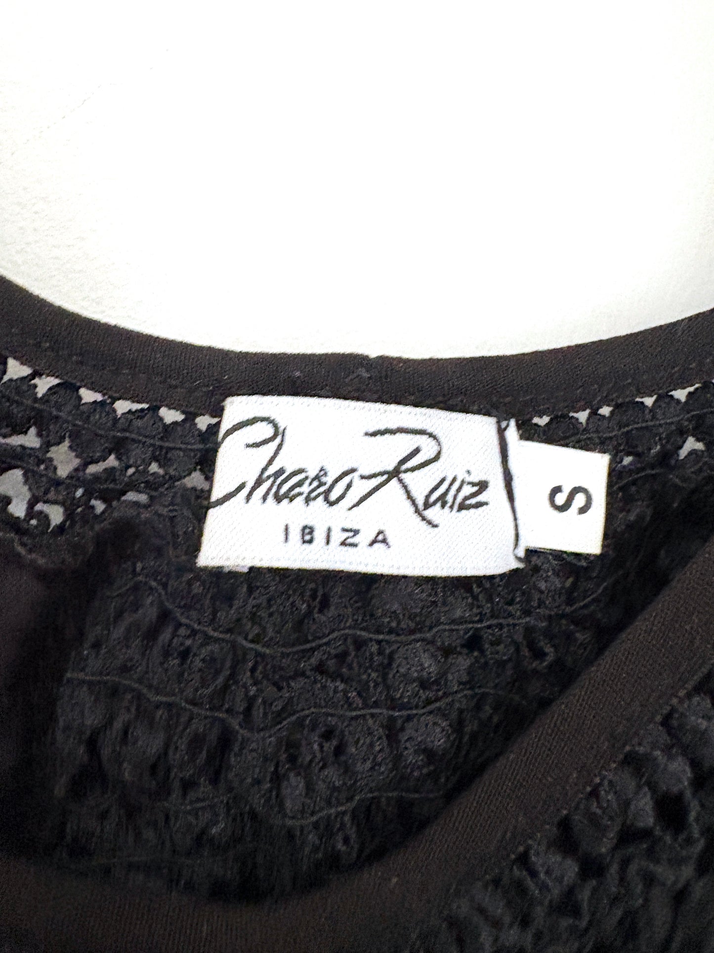 Charo Ruiz Short Black Vaiana Dress S