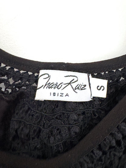 Charo Ruiz Short Black Vaiana Dress S
