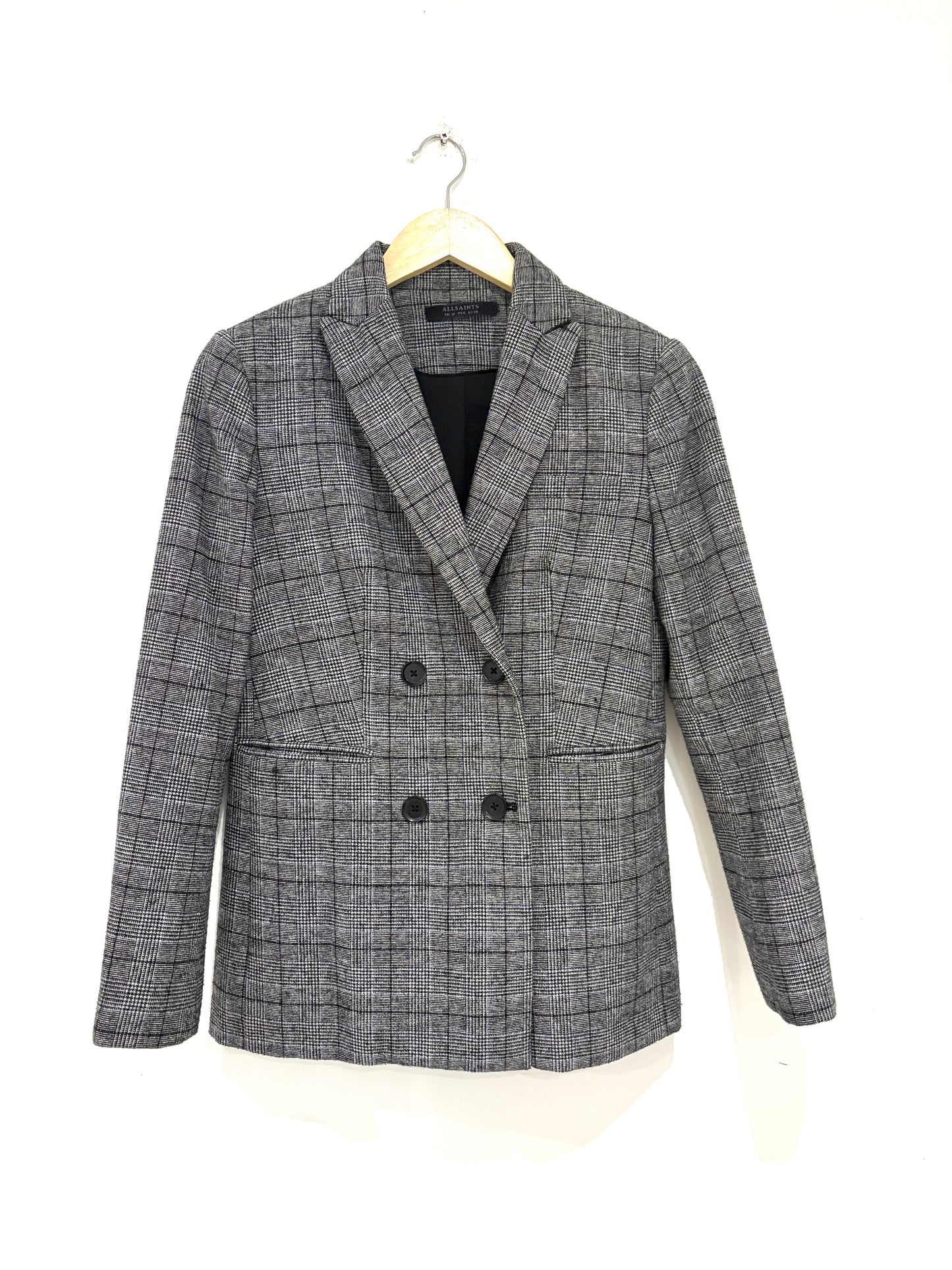 All Saints Check Blazer UK 10