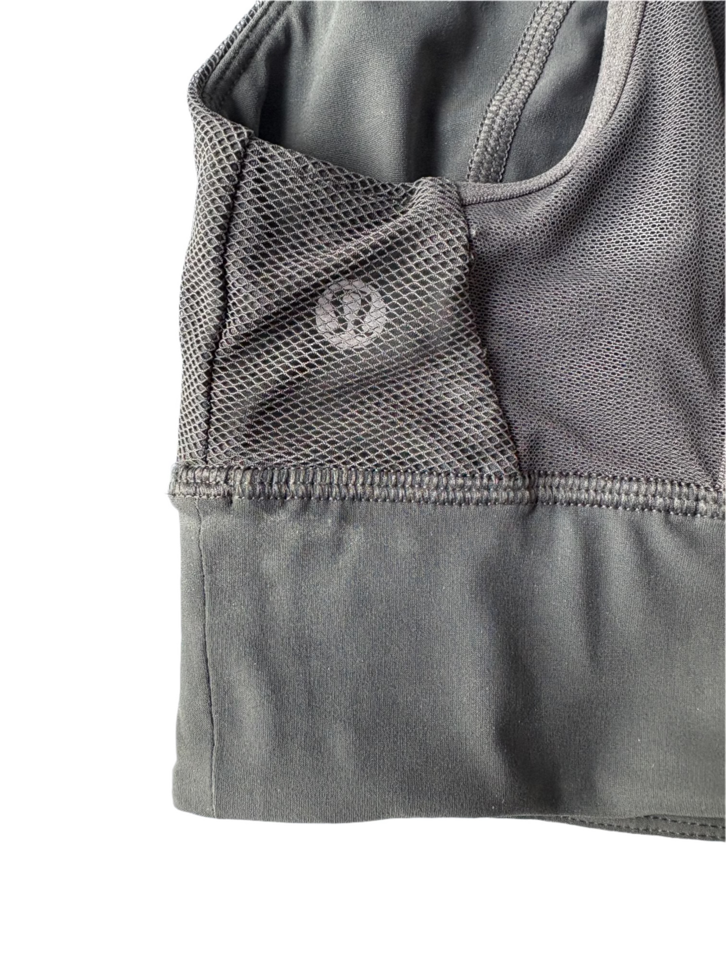 Lululemon Grey Cropped Sports Top UK 10