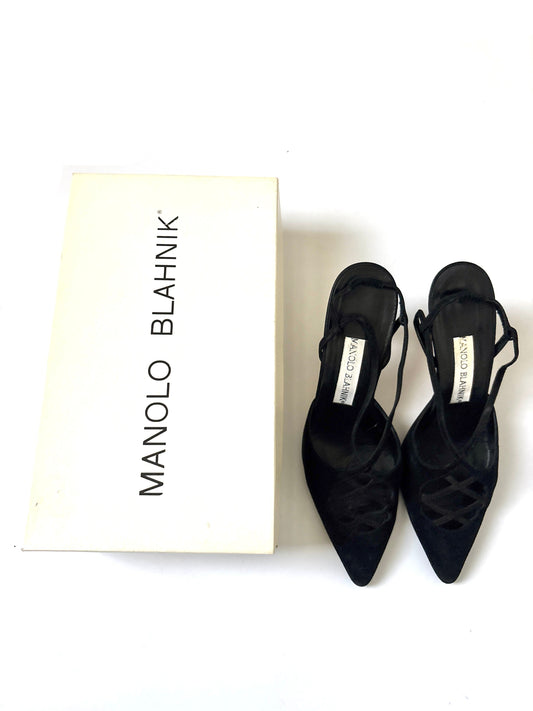 Manolo Blahnik Lourdes sling backs