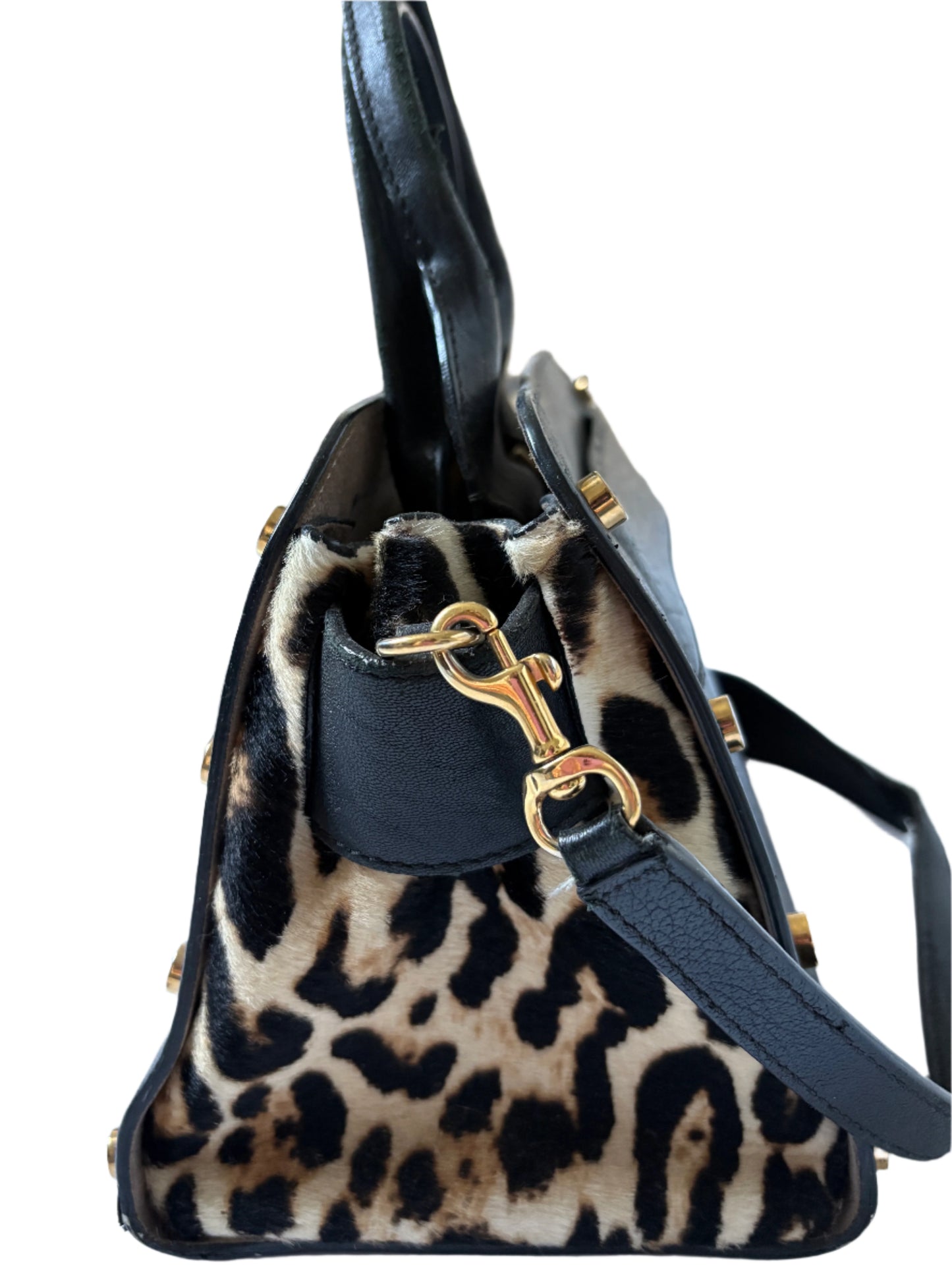 Jimmy Choo Studded Leather Satchel Bag