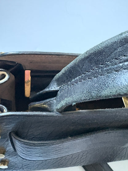 Jimmy Choo Studded Leather Satchel Bag