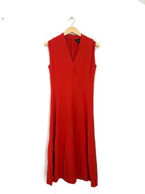 Me+Em Red Jersey V-Neck Dress UK 14