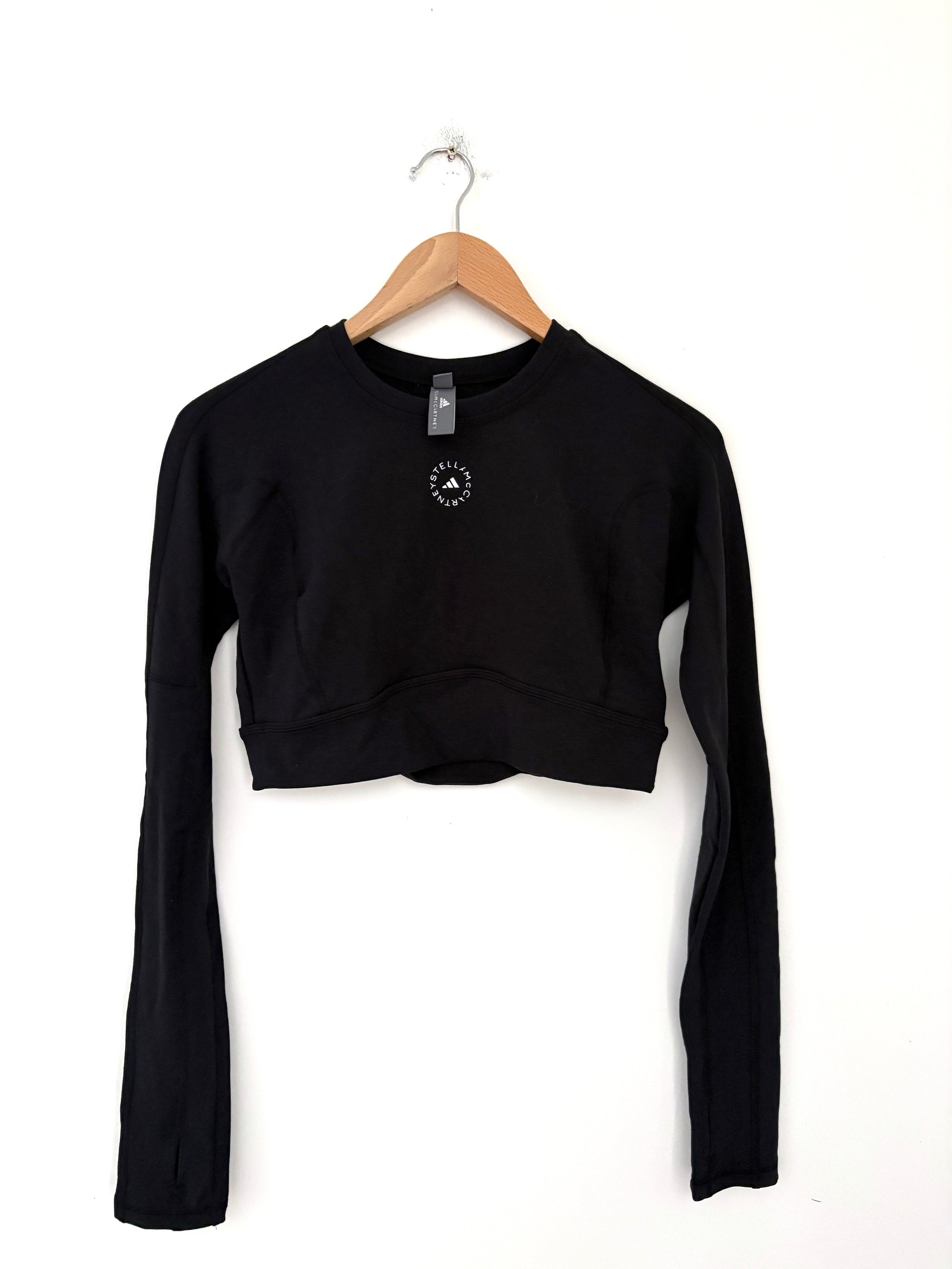 Adidas by Stella Mccartney Truestrength cropped long sleeve top
