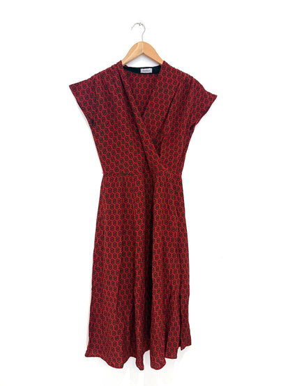 Salvatore Feragamo Red Print Dress