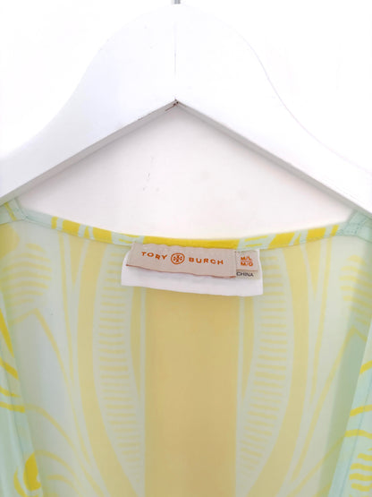 Tory Burch Yellow & Blue Kaftan M/L