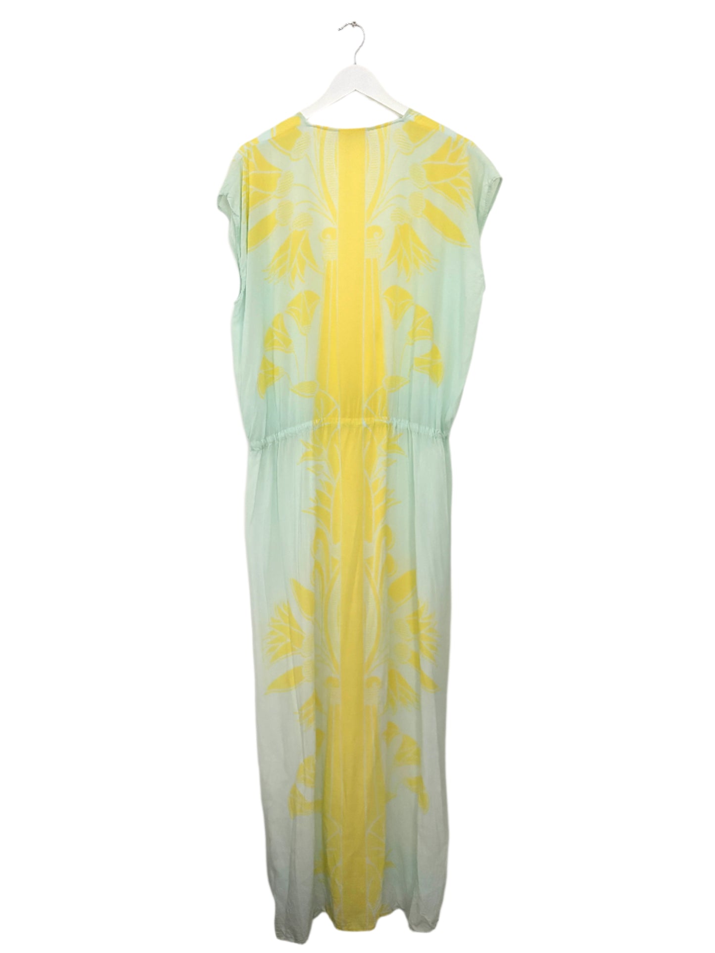 Tory Burch Yellow & Blue Kaftan M/L