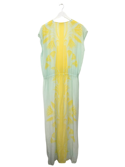 Tory Burch Yellow & Blue Kaftan M/L