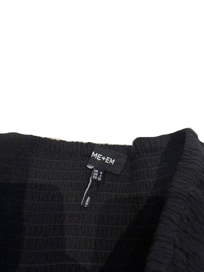 Me+Em Black Cheesecloth Skirt UK 8