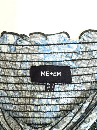 Me+Em Smocked Paisley Midi Dress UK 12