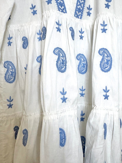 By Malina Cotton Embroidered Dress XS