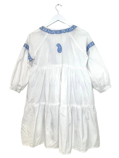 By Malina Cotton Embroidered Dress XS