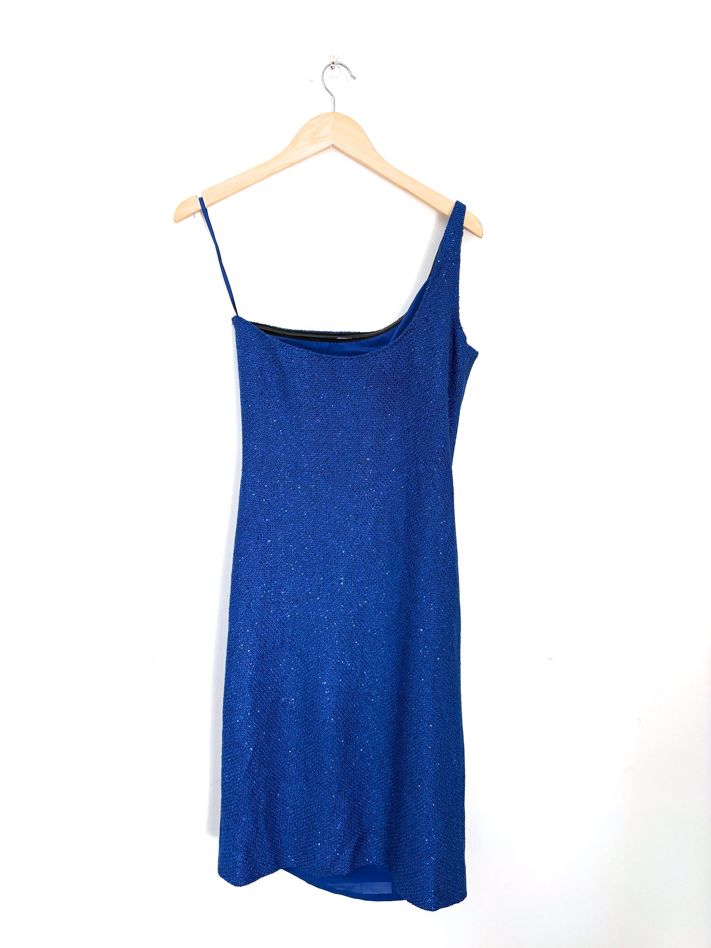 New With Tags St John Electric Blue Sparkle Dress UK 10