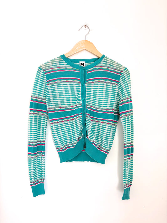 M Missoni Green Cardigan