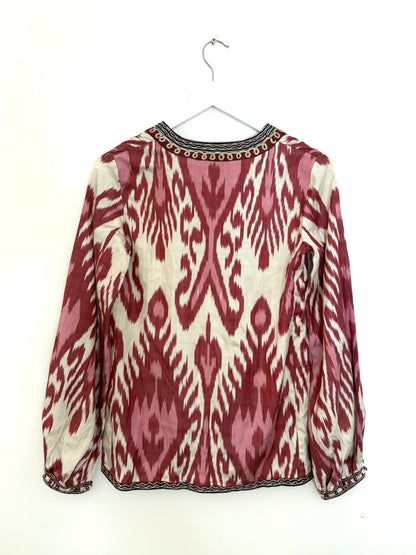 New With Tags Talitha Print Blouse XS