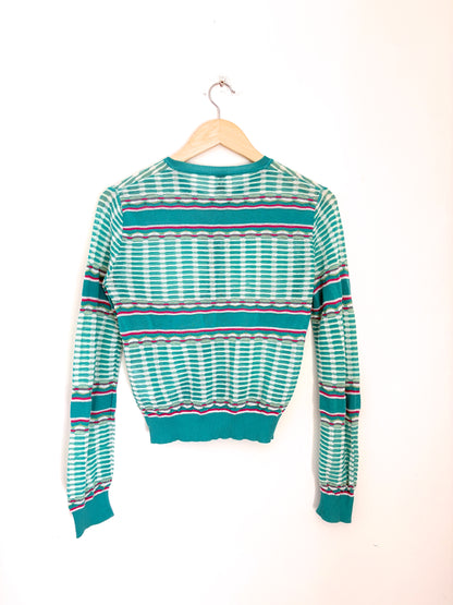 M Missoni Green Cardigan S
