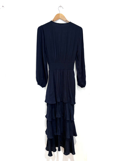 Maje Ruffle Maxi Dress UK 10