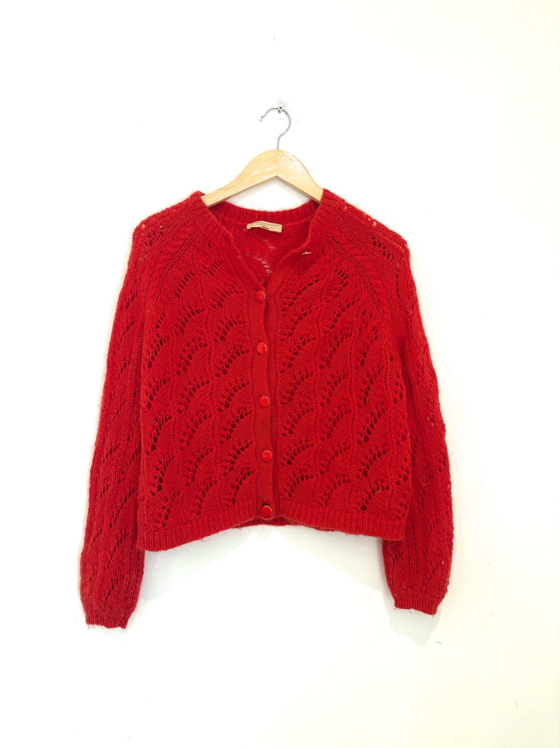 Sézane Red wool Cardigan