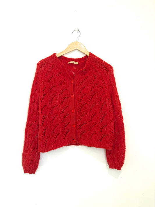 Sézane Red wool Cardigan