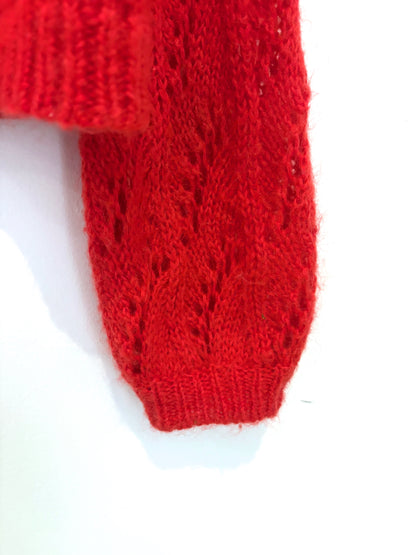 Sézane Red Wool Cardigan XS