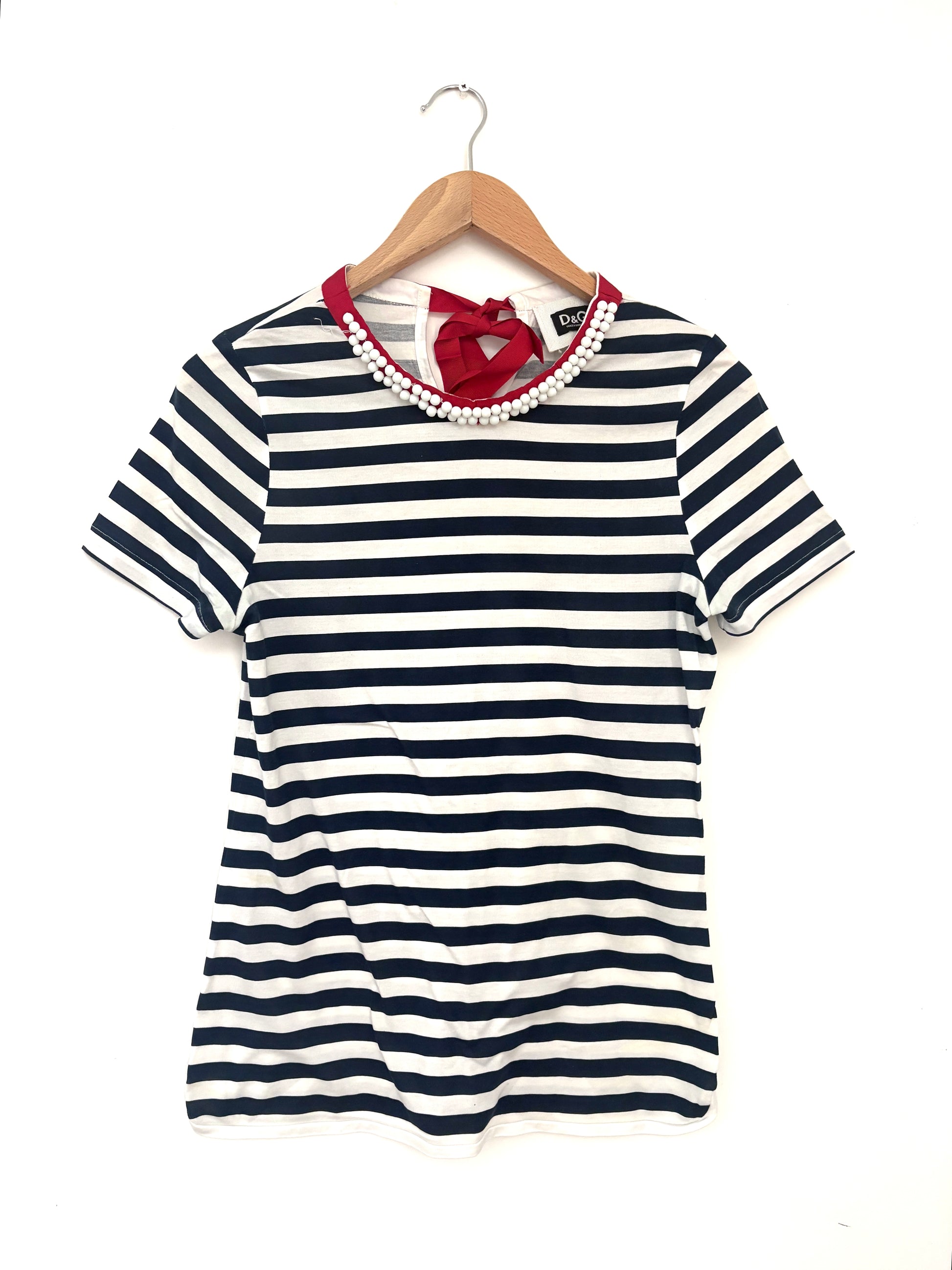 D&G Striped Cotton Blouse 