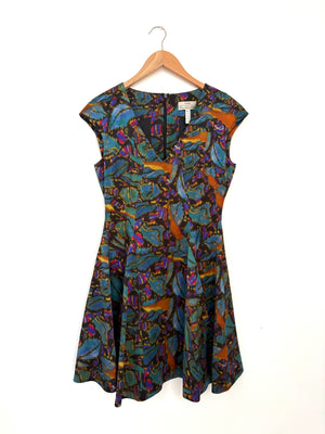 Erdem Watercolour Print Dress UK 10