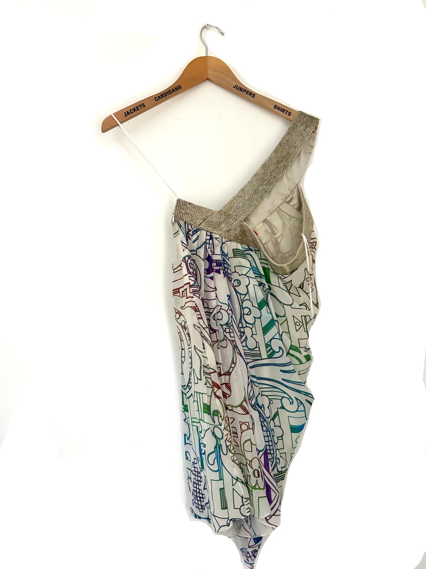 Matthew Williamson Print One Shoulder Dress UK 8