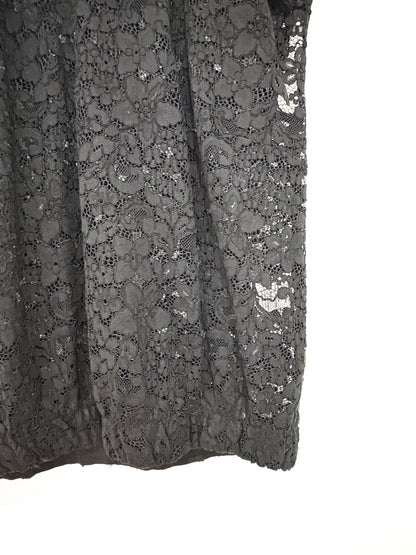 Sandro Black Lace Top M