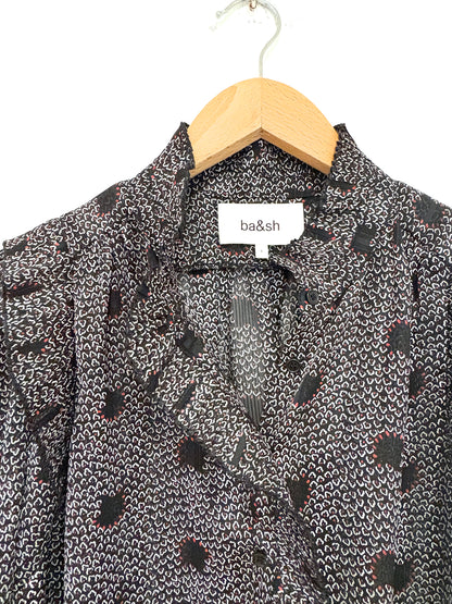 Ba&sh Ruffle Print Blouse M