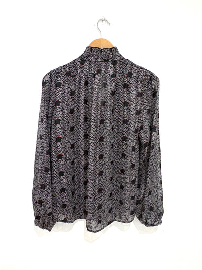 Ba&sh Ruffle Print Blouse M