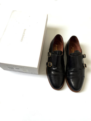 Russell & Bromley Black Leather Loafers UK 5