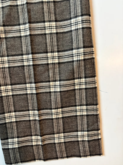 Maje Wool Blend Check Trousers UK 10