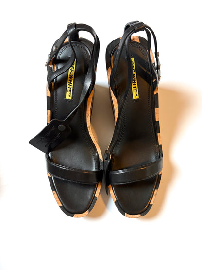 New With Box Off-White Striped Wedges UK 6