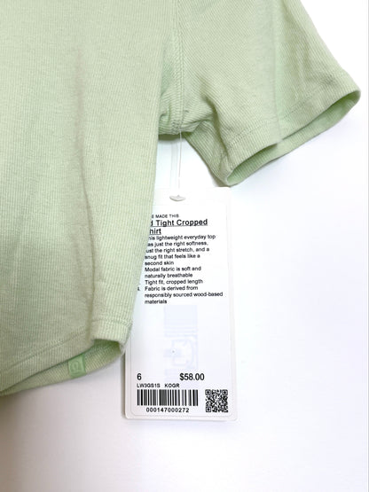 New With Tags Lululemon Hold Tight Cropped T-Shirt UK 10