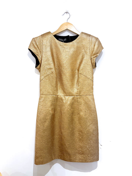 Camilla and Marc Gold Cut Out Dress 