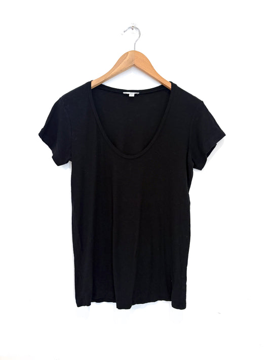 James Perse Jersey Black Tee M