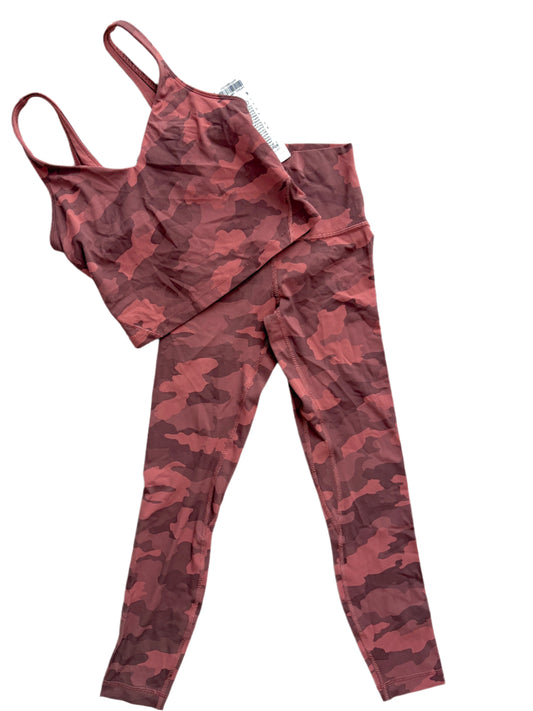 Lululemon Camouflage Sports Top & Leggings