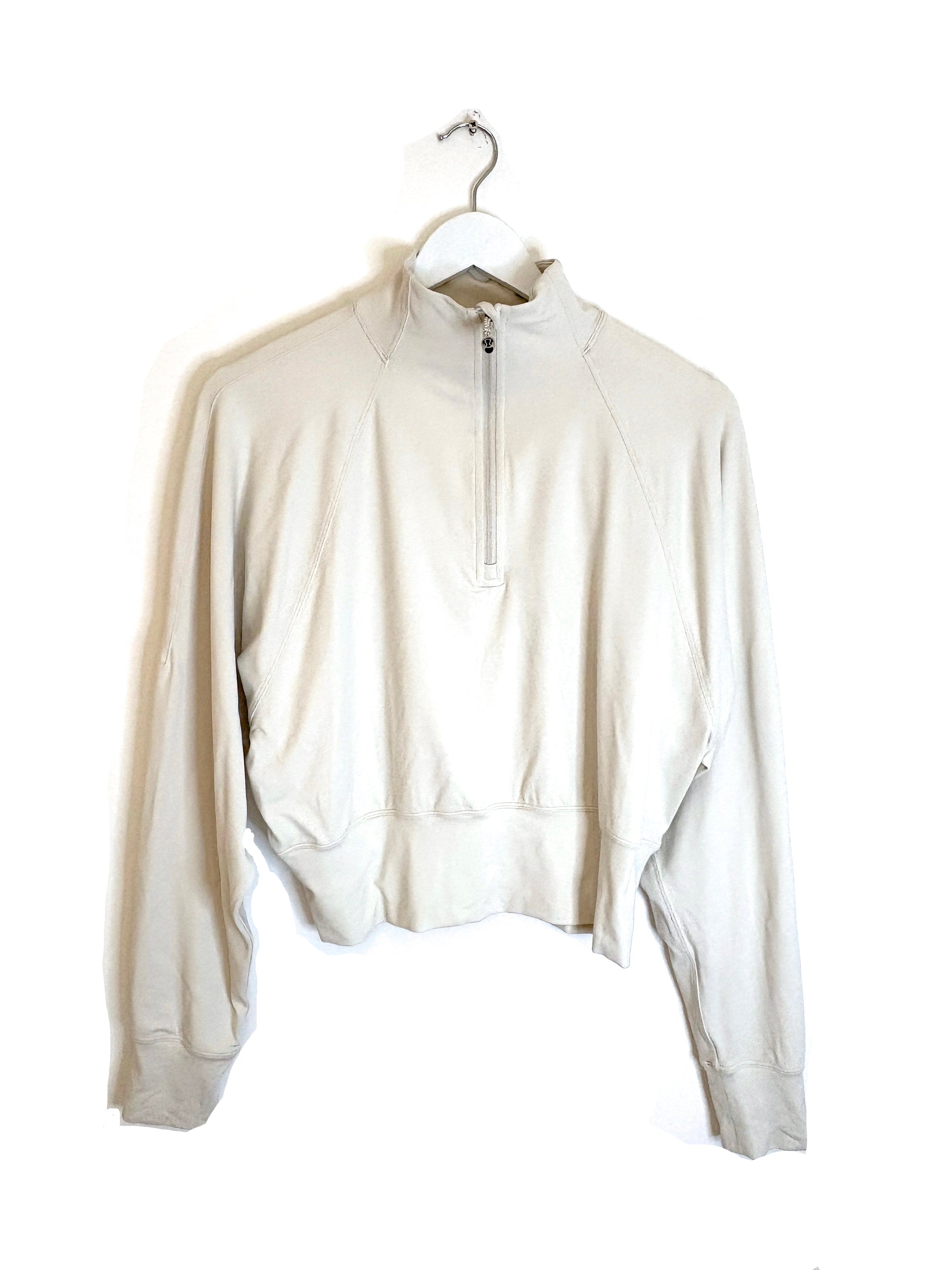 Lululemon Cream Sports Zipped Jumper