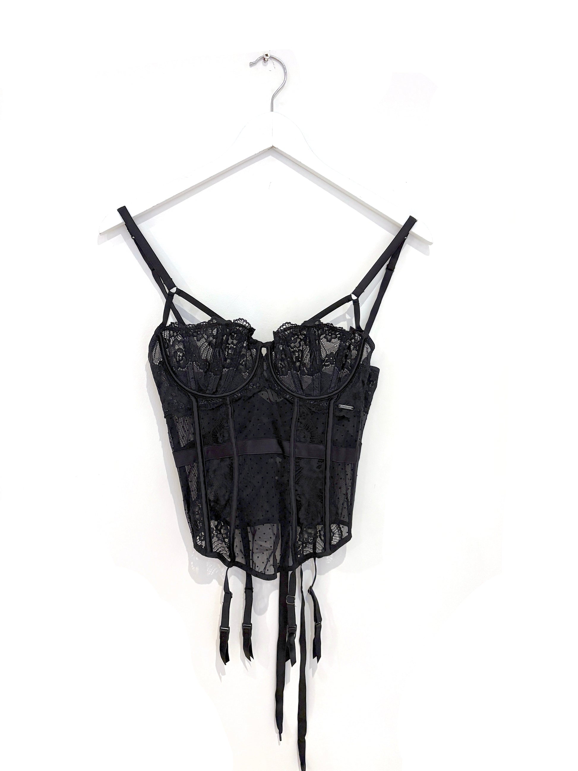M&S Black Bustier