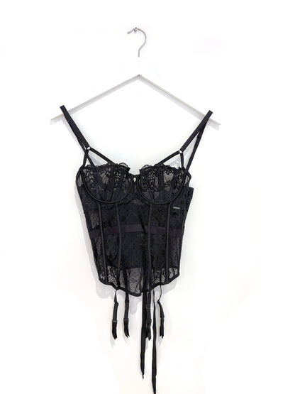 M&S Black Bustier