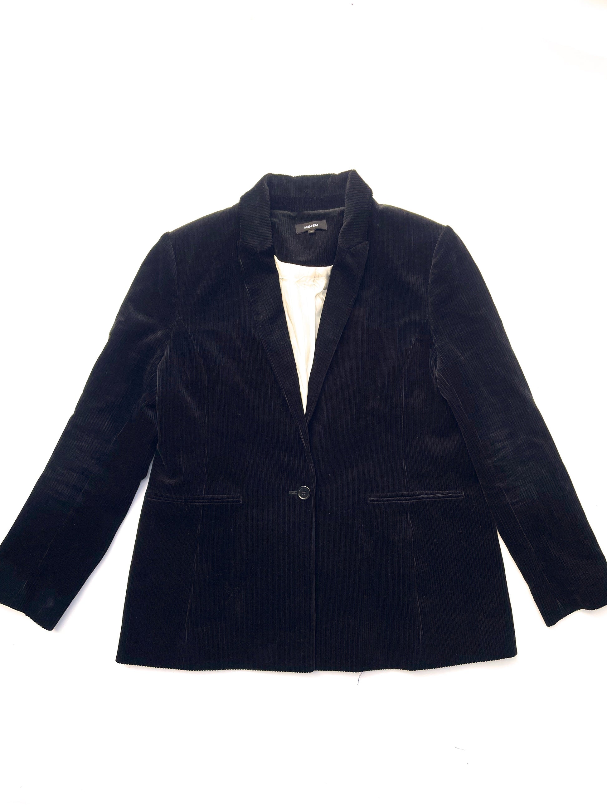 Me+Em Black Corduroy Blazer