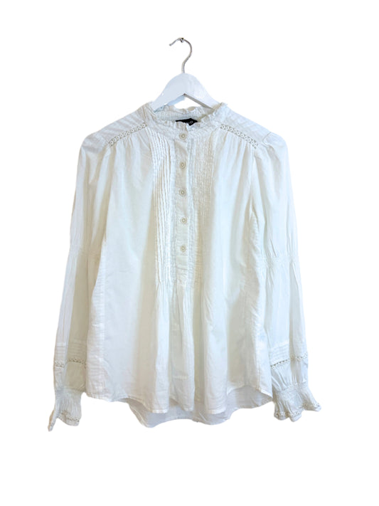 Me+Em Cotton White Blouse