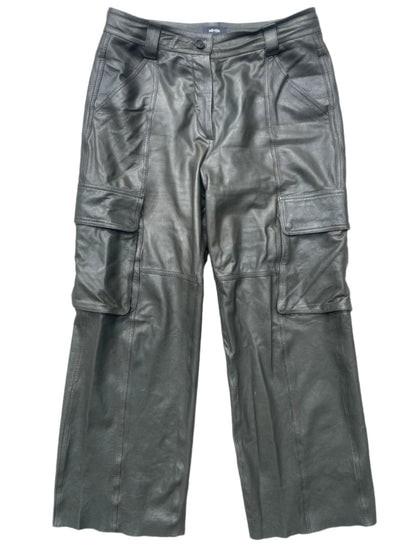 Me+Em Green Leather Trousers UK 14