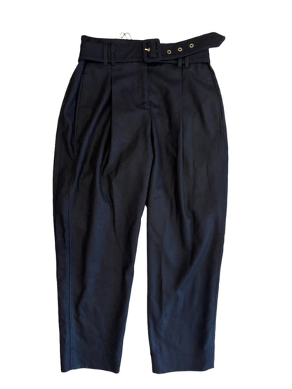 Me+Em Navy Wool Tapered Trousers