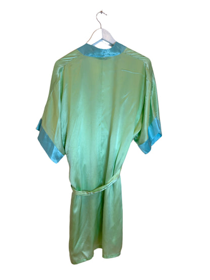 NK iMode Silk Green and Blue Dressing Gown S