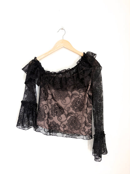 New With Tags Nicholas Rosie Lace One Shoulder Top UK 8