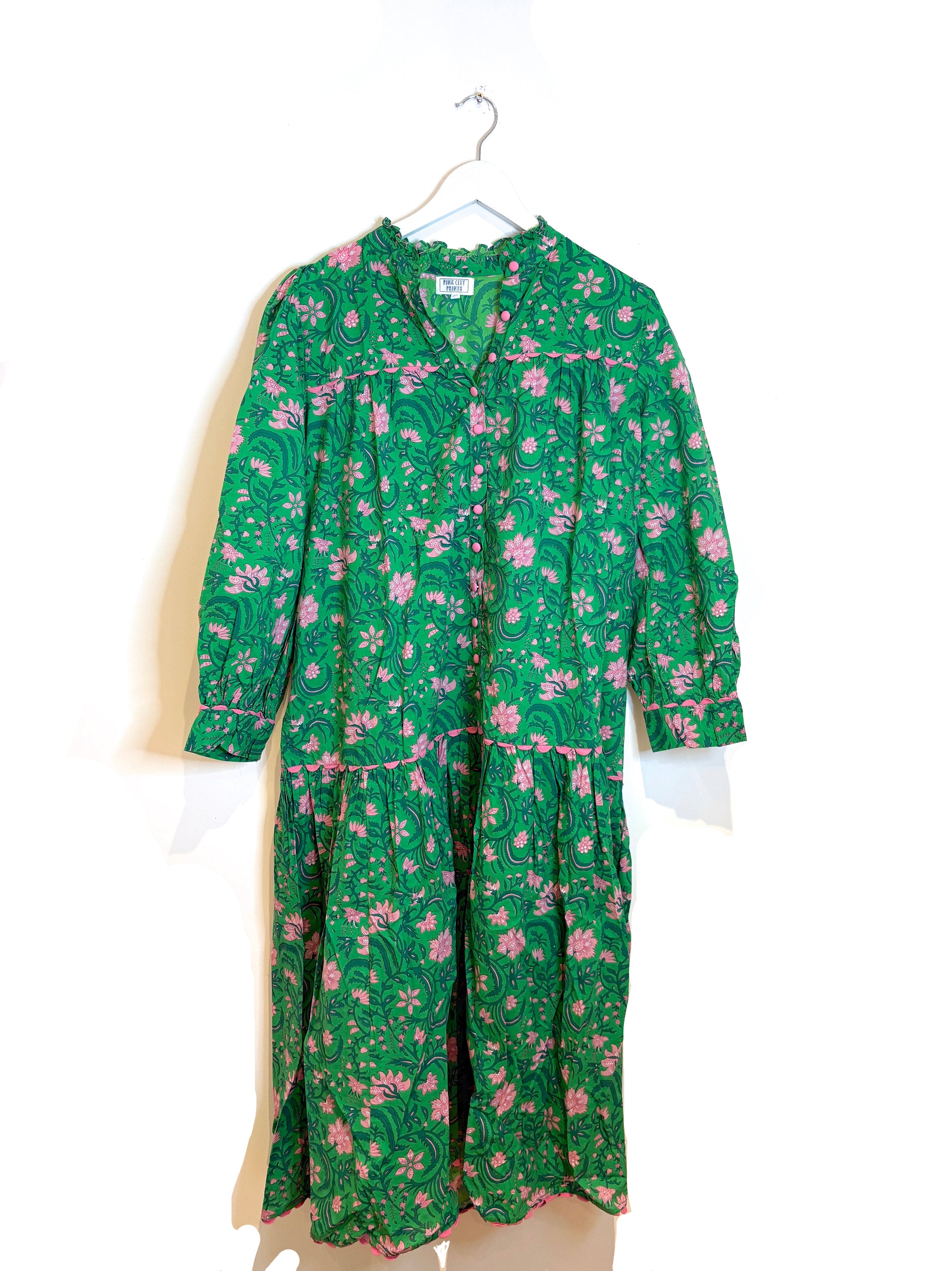 Pink City Prints Floral Dress