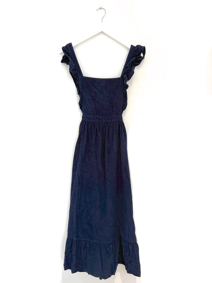 Pink City Prints Navy Corduroy Dress