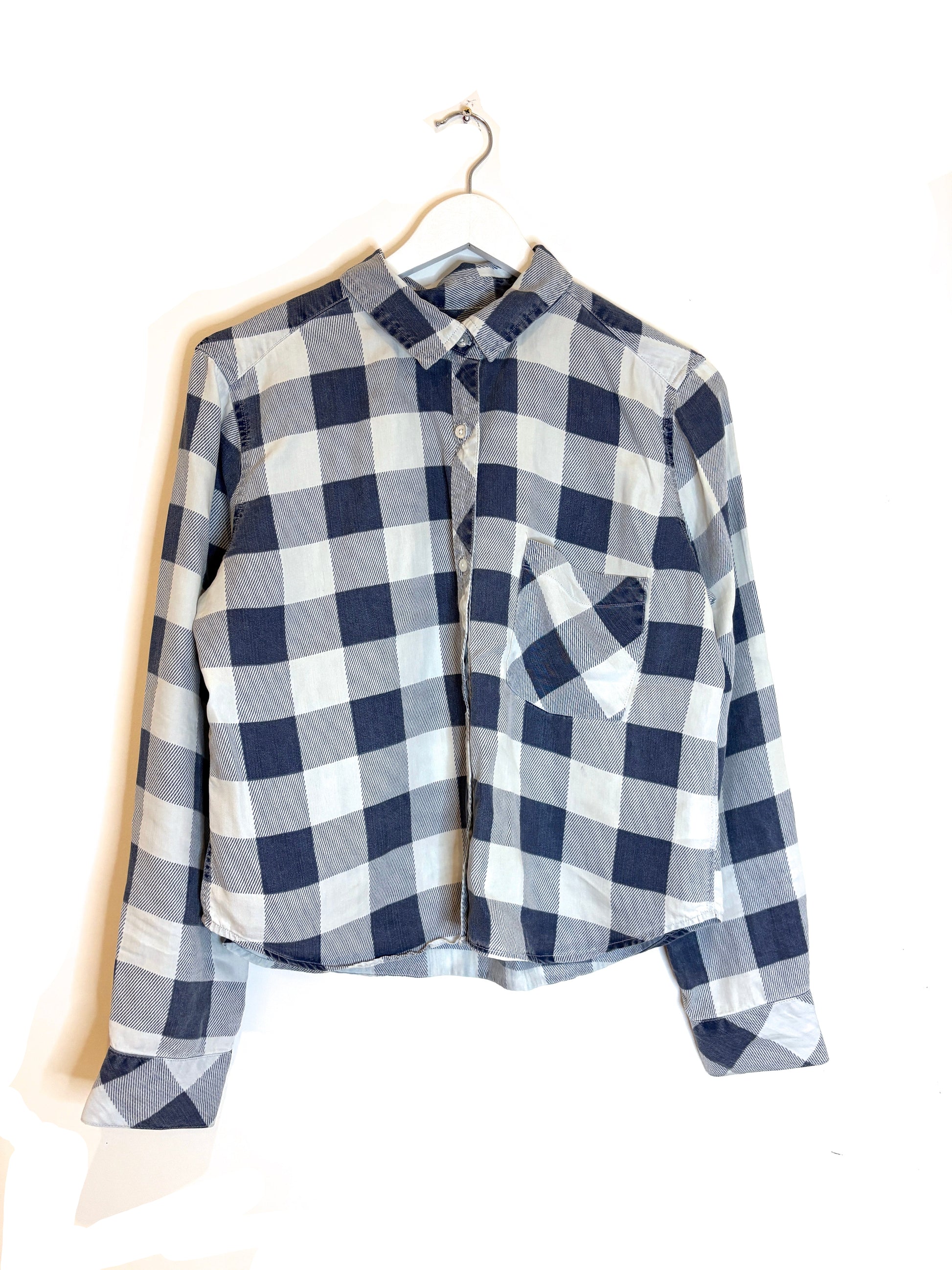 Rails Check Plaid Cropped Shirt